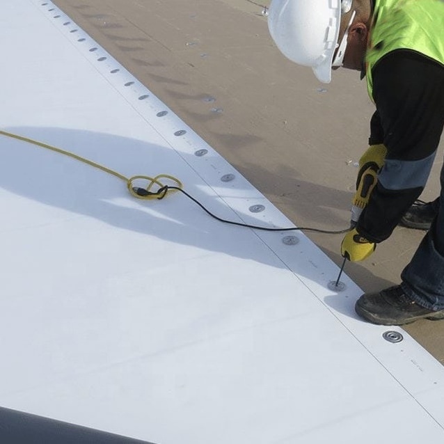 Single Ply Roofing System Polyester Reinforced TPO Sheet Waterproof Membrane for Commercial Roofing Repairs