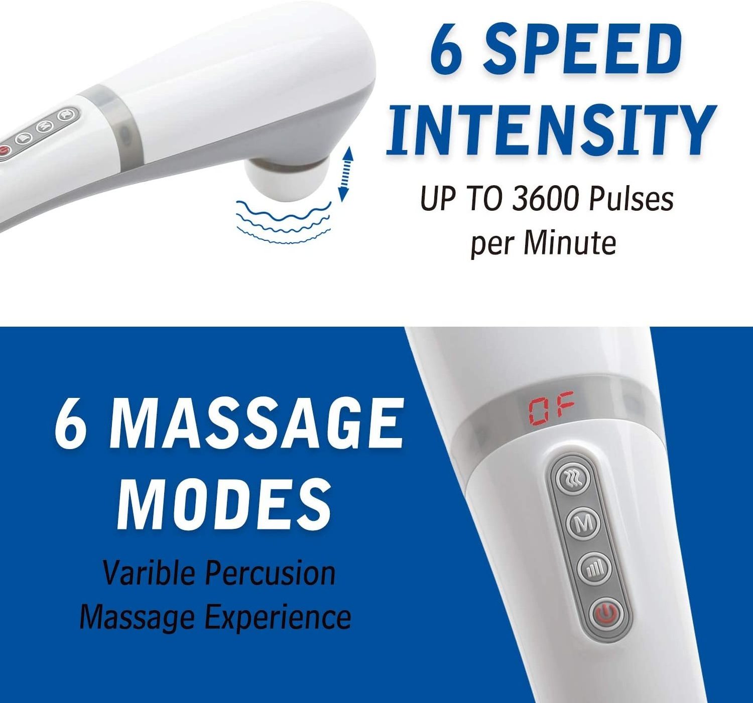 Luyao Factory handheld portable electric deep tissue percussion massager Infrared Handheld Massager