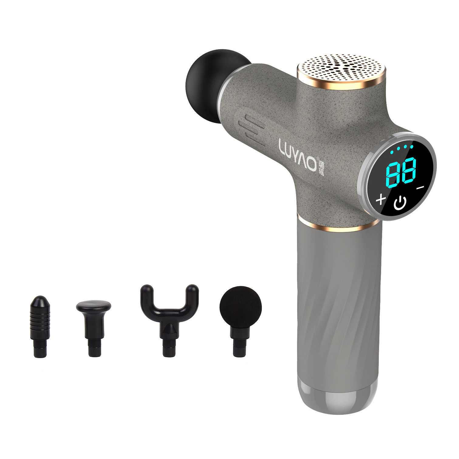 LUYAO Percussion Massager Sportster Handheld Deep Body Tissue Massage Gun