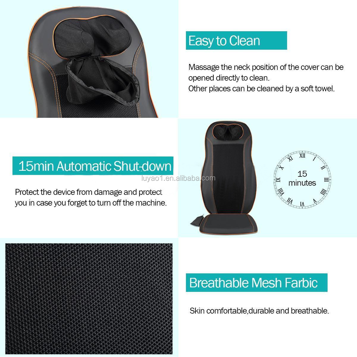 Unique design car and home seat massage cushion 5 motors 3D massage