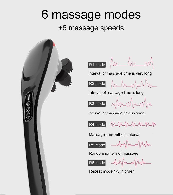 6 massage modes wireless handheld percussion massager body hammer massage with heat