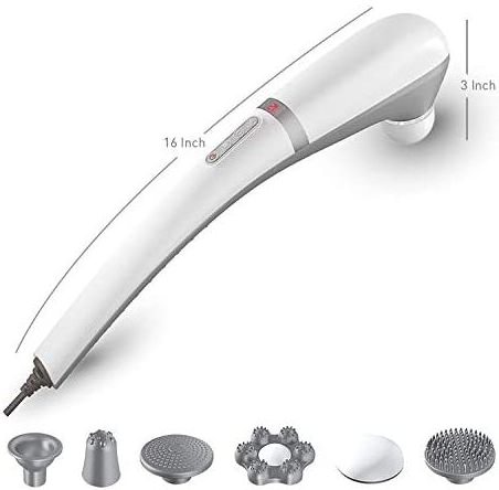 Luyao Factory handheld portable electric deep tissue percussion massager Infrared Handheld Massager