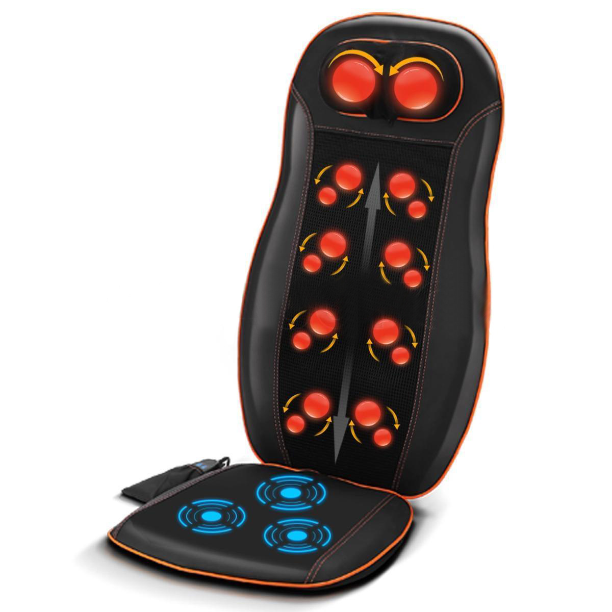 Unique design car and home seat massage cushion 5 motors 3D massage