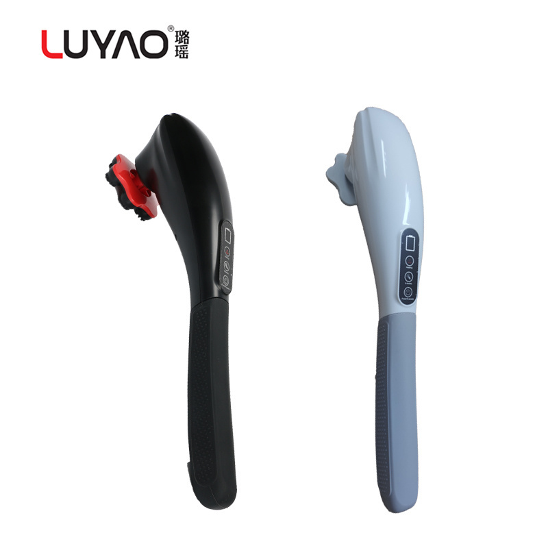 LUYAO LY-671A Best selling wireless rechargeable battery indicator handheld massager with type-c USB and touch screen