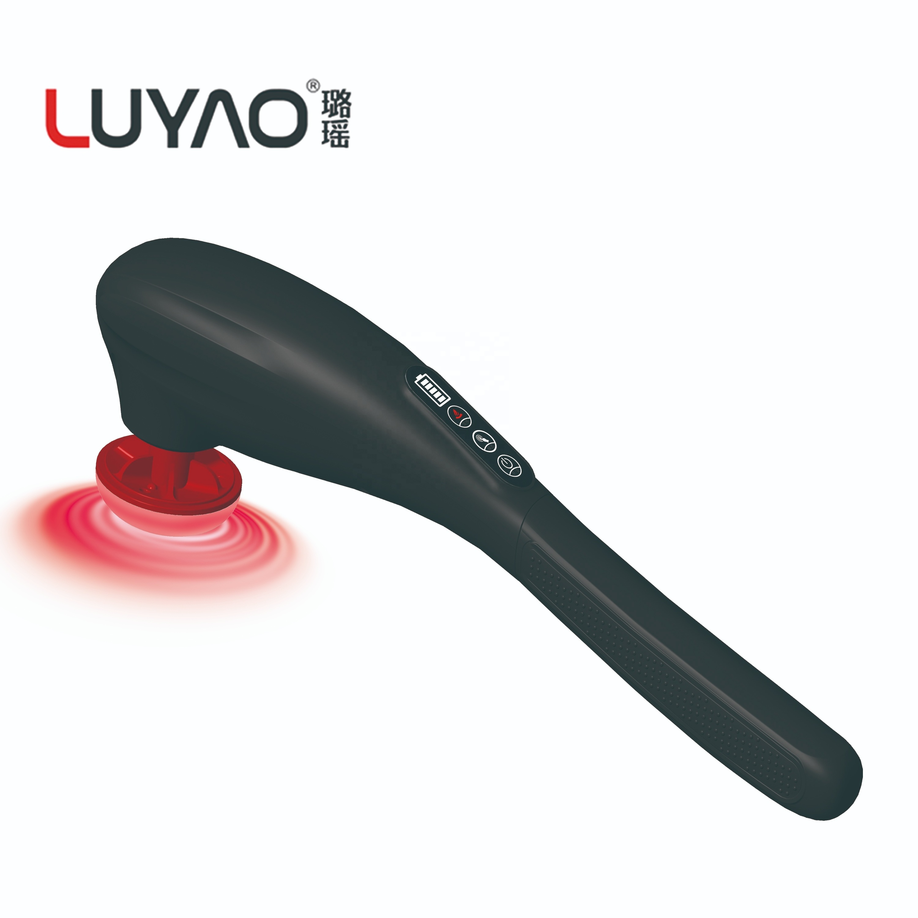 LUYAO LY-671A Best selling wireless rechargeable battery indicator handheld massager with type-c USB and touch screen