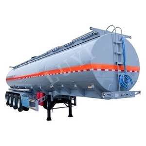 Factory supply 4 axle fuel tank trailer chemical liquid tank truck oil tanker truck trailer