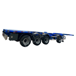 3 Axles 40ft Shipping Container Trailer Skeleton Container Chassis Truck Semi Trailer 20ft Skeleton Container Semi Trailer