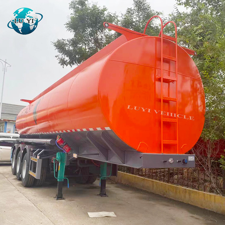 Cargo Container Transport Steel Perroleum 40 cbm Gas Oil Liquid Fuel  LPG Diesel Tanker Tank Box Truck  Semi Trailer