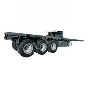 Heavy duty 20 ft 40 ft container chassis trailer flatbed truck trailer