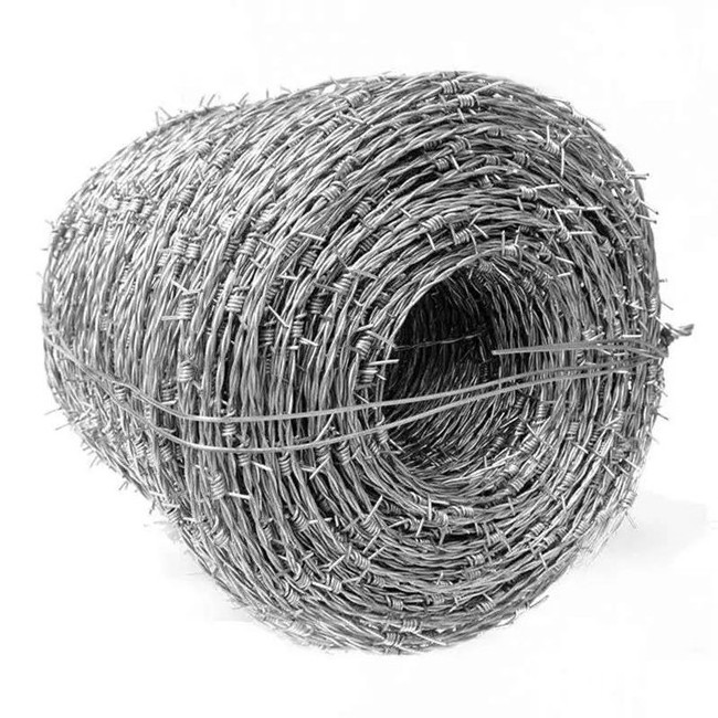 Wholesale Galvanized Razor barbed wire price Coated steel barbed wire mesh chain link fence Design