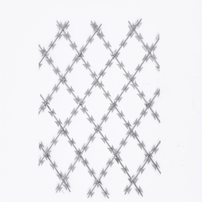 Blade fence net  Welding iron mesh Galvanized Barbed Wire Farm Fence factory price