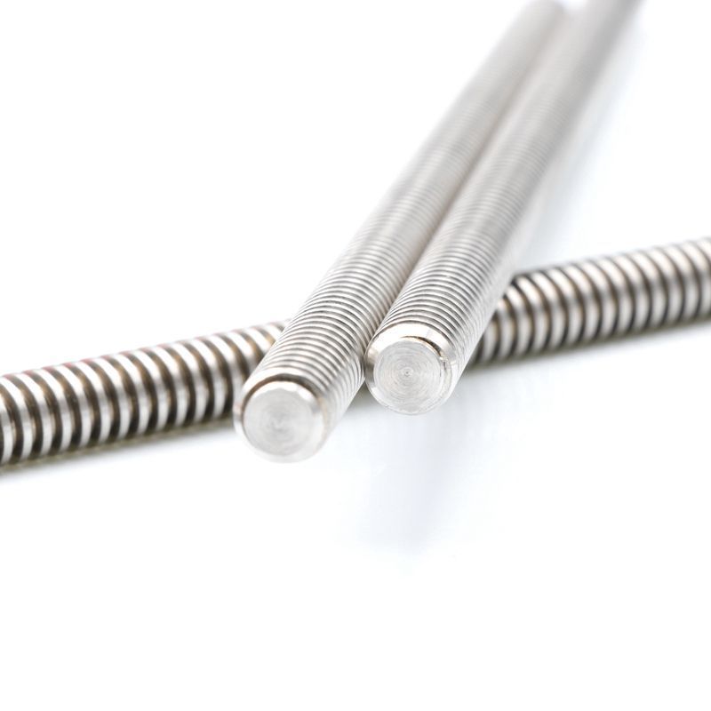 CNC Stainless Steel T5 T6 T8 T10 T12 Trapezoidal Screw Threaded Rod Self Reversing Trapezoidal Lead Screw and Nut