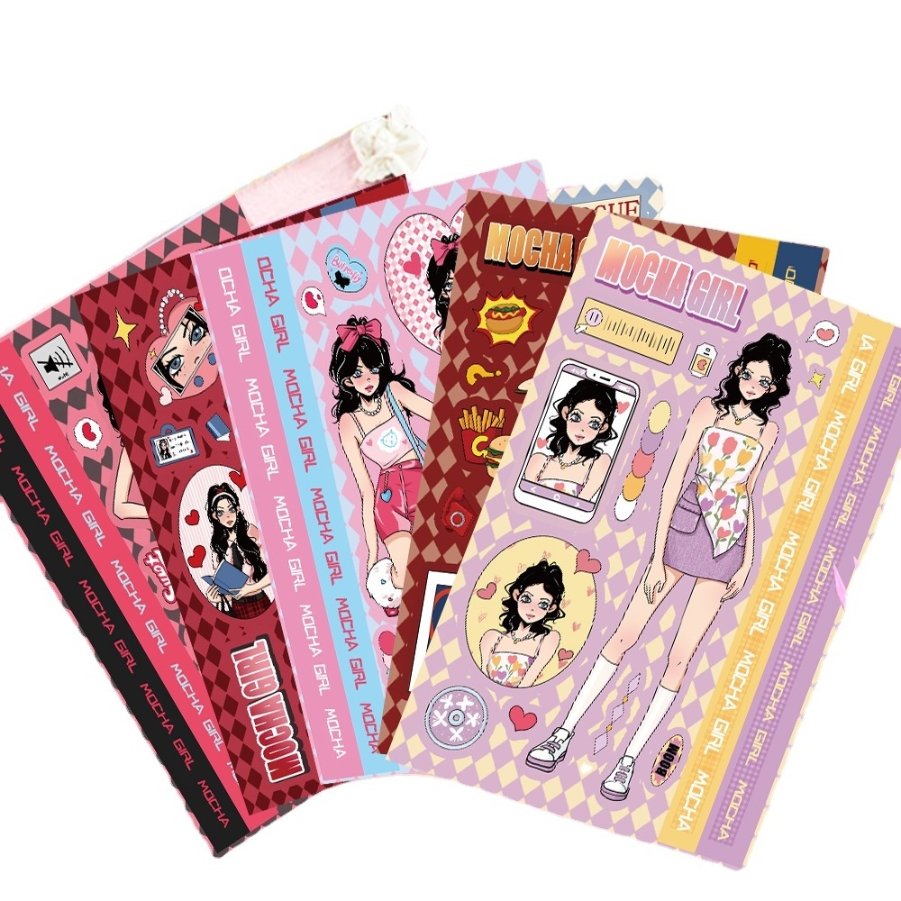 Original girl Girl Guka character stickers DIY handledger small card phone case decorated with Korean ins