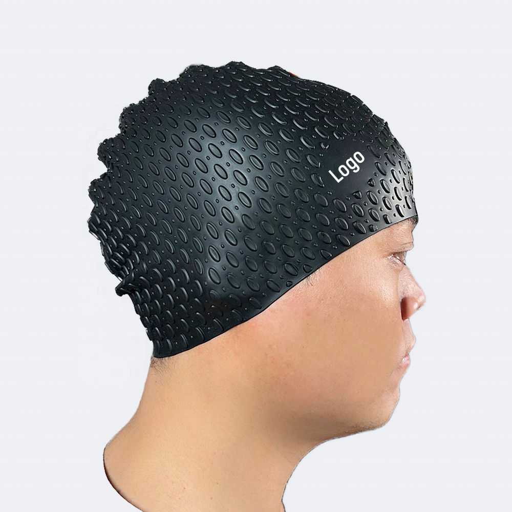 Factory Wholesale Custom Logo Durable Silicone Latex Waterproof Swim Caps