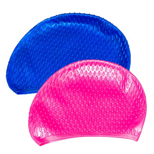 Factory Wholesale Custom Logo Durable Silicone Latex Waterproof Swim Caps