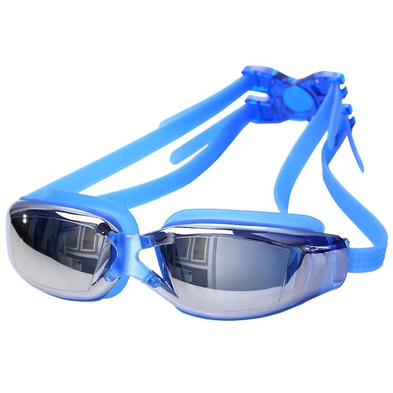 2023 Swimming Equipment With Nose Clip Earplugs Waterproof Anti-fog Silicone Swimming Goggles