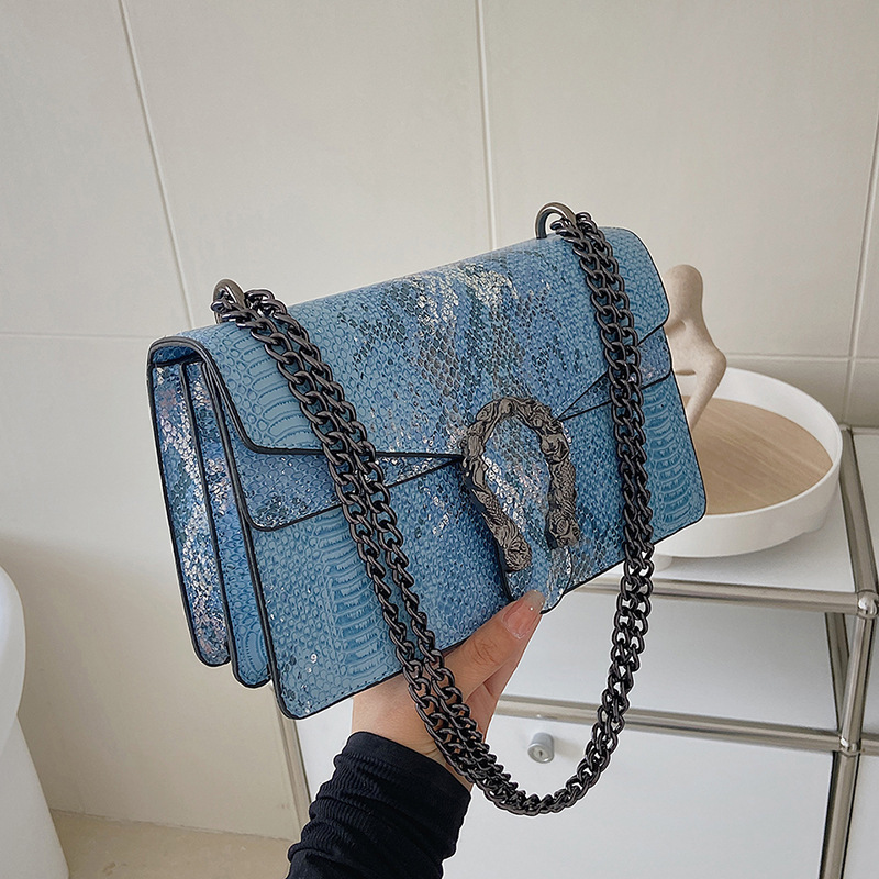 Wholesale Fashion Famous Snake Skin Handbags Women Designer Chain Bags Girls Luxury Brand Hand Bags For Ladies Purses