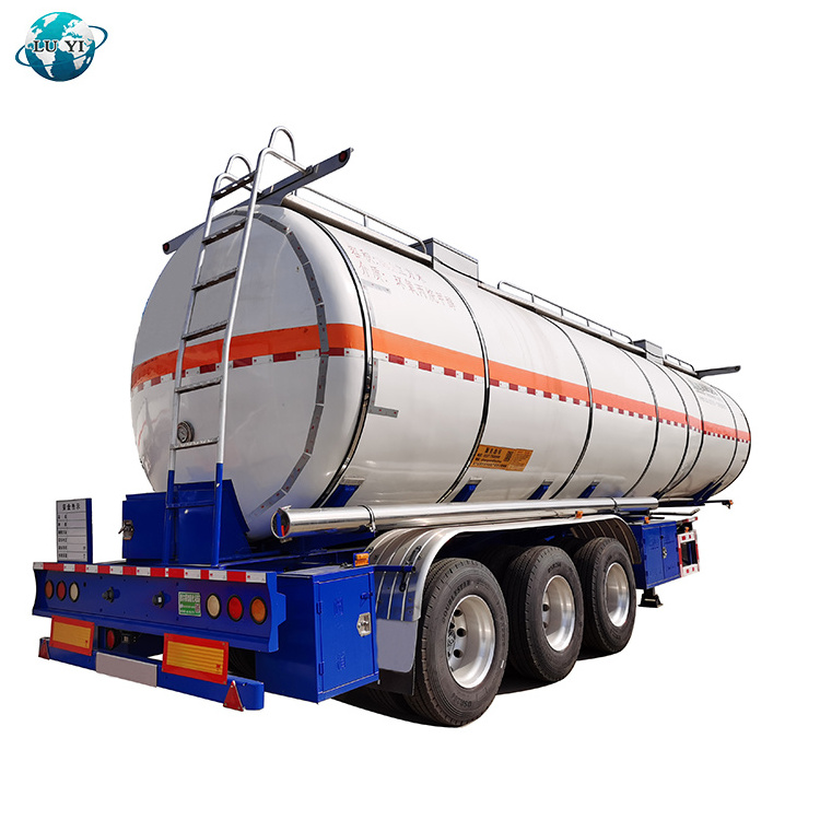 Hot Sale 3 axles 30000l 40000l Transport Chemical liquid oil methanoll tanker tank semi trailer truck for sale