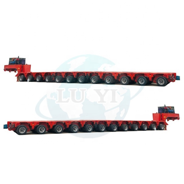 12 axl heavi load self-propelled modular transporter Hydraulic Drop deck semi trailer modular trailers manufacturer  turkey