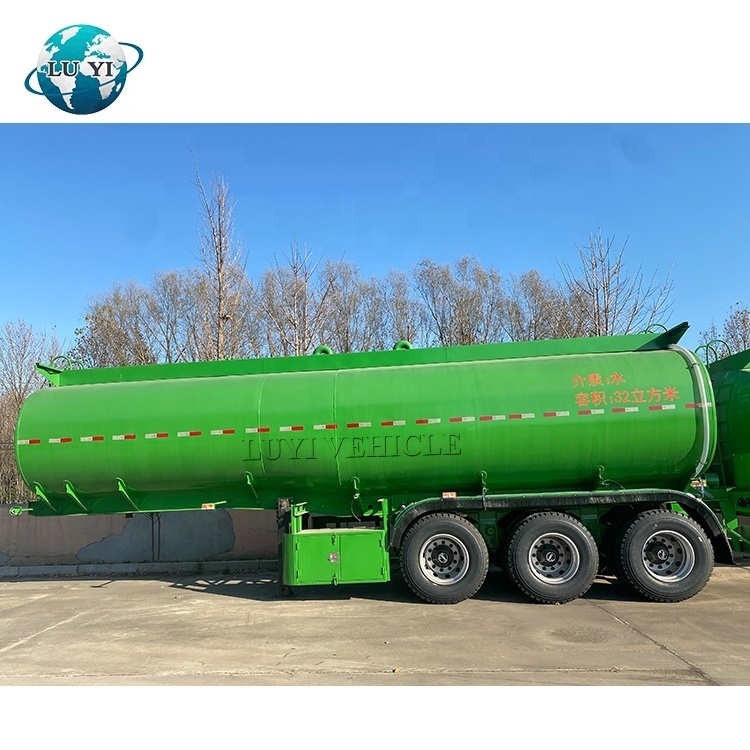 LUYI BRAND  triple axles 40000Liters fuel tanker trailer for sale new manufactured China steel bulk oil tanker trailer price