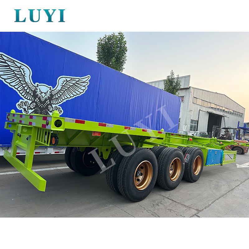 40ft Skeleton chassis trailer Low Bed Loader Exceptional Service Container Carrier Chassis Trailer Skeleton Semi Trailer