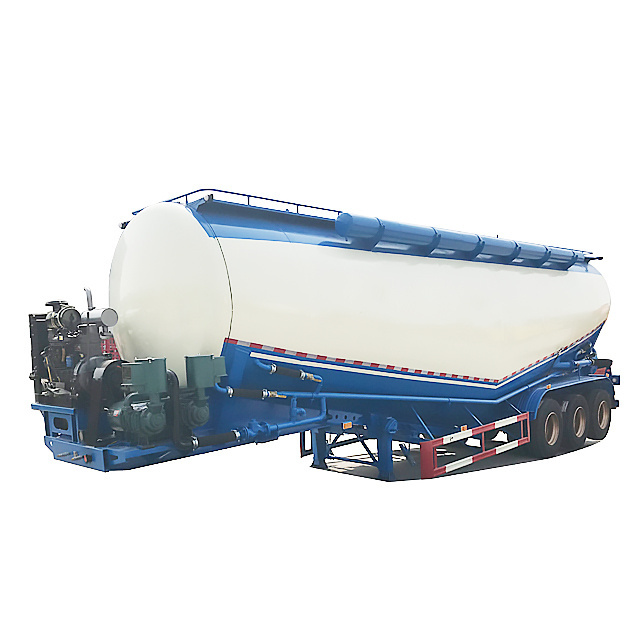 LUYI 3 Axles Tanker Bulk Cement Carrier Cement bulker and 50 tons bulk powder tank semi trailers for sale