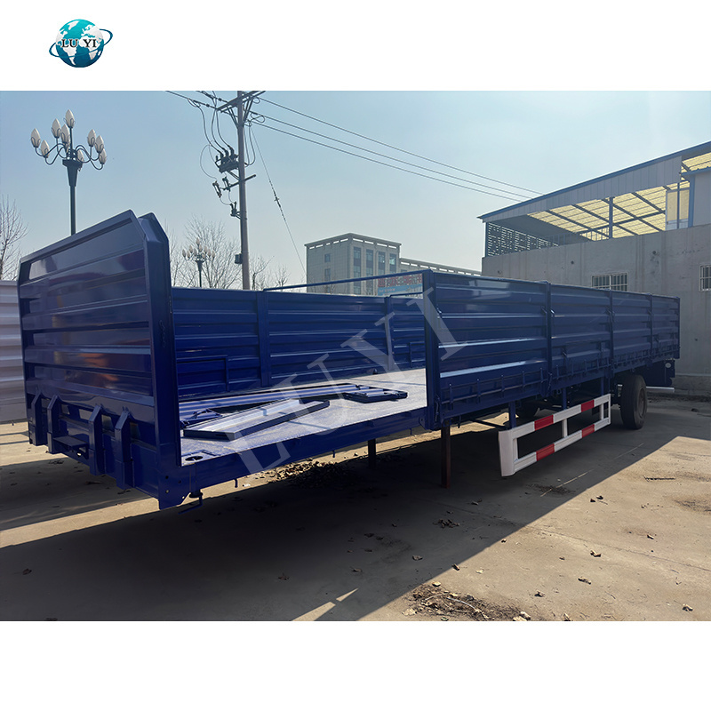 LUYI Vehicle 3Axles Straight Beam Stake sidewall Semi Trailer cargo semi trailer Cargo transportation sidewall semi trailer