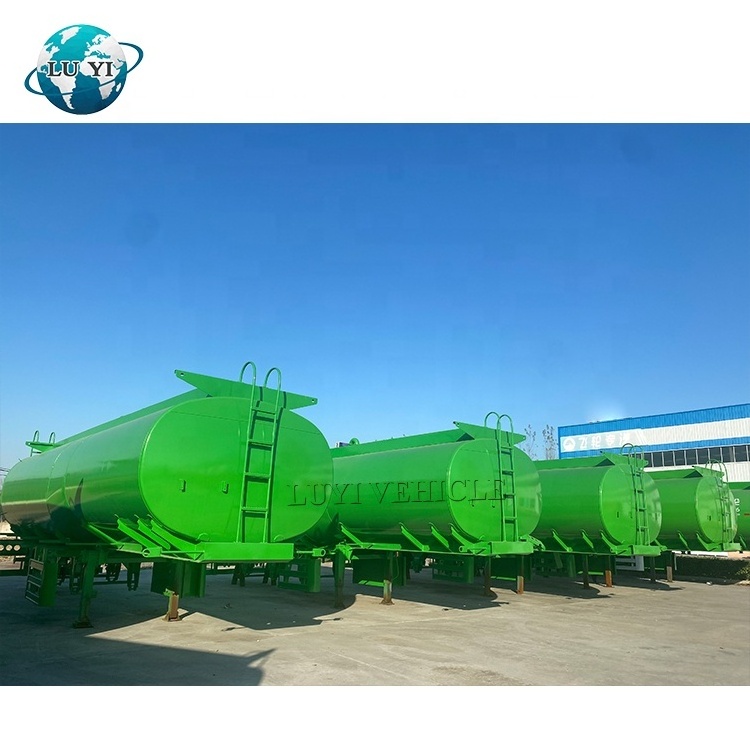 LUYI BRAND  triple axles 40000Liters fuel tanker trailer for sale new manufactured China steel bulk oil tanker trailer price