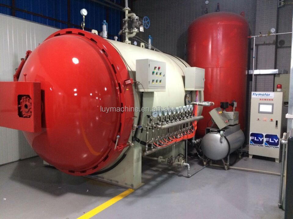 Automobile Pre impregnated material PLC control curing carbon fiber  autoclave  composite autoclave