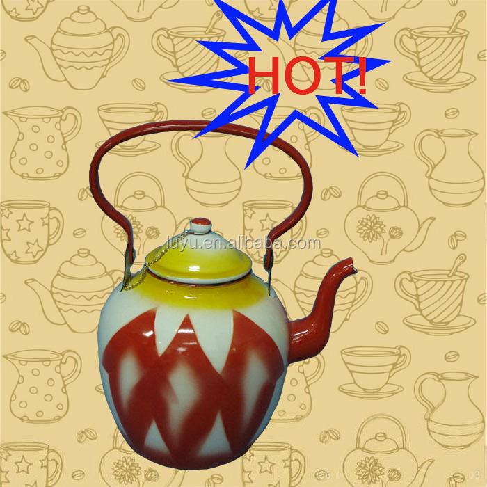 Saudi Arabia market good quality ethnic style enamel tea kettle