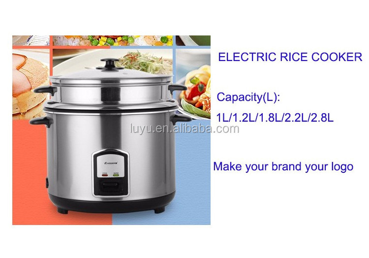 1.0/1.2/1.8/2.2/2.8L national electric rice cooker with glass cover