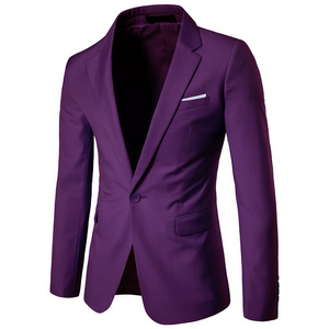 Business Casual Suit Men Wedding One Button Suit Coat Men S Formal Blazer 9 Color Plus Size