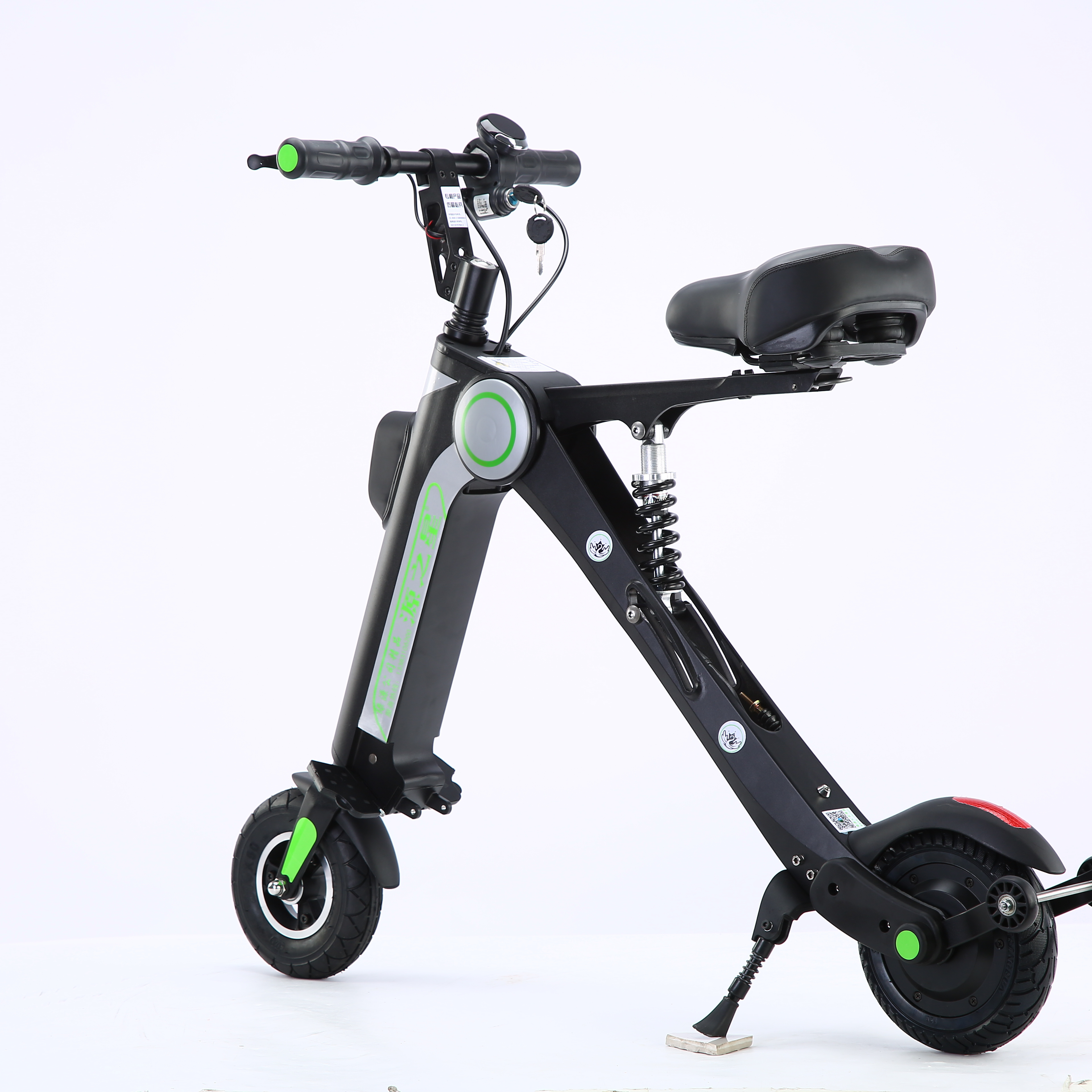 wholesale portable mini folding e-bike 250W 36V foldable electric scooter adult magnesium alloy electric bicycle