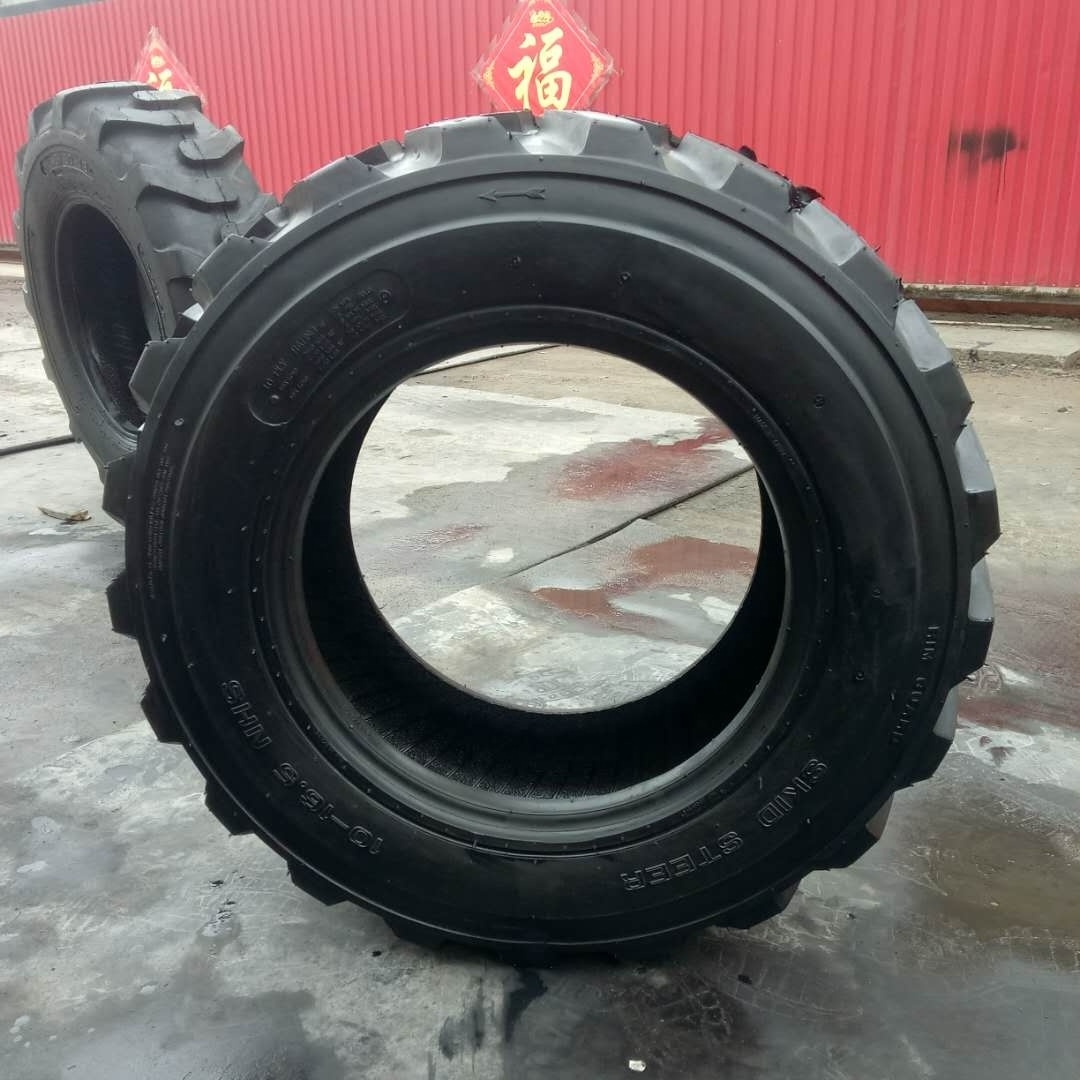 High Quality Solid Skid Steer 10-16.5 12-16.5 14-17.5 Backhoe Tires On Rims 15-19.5 23X8.5-12  27X8.5-15