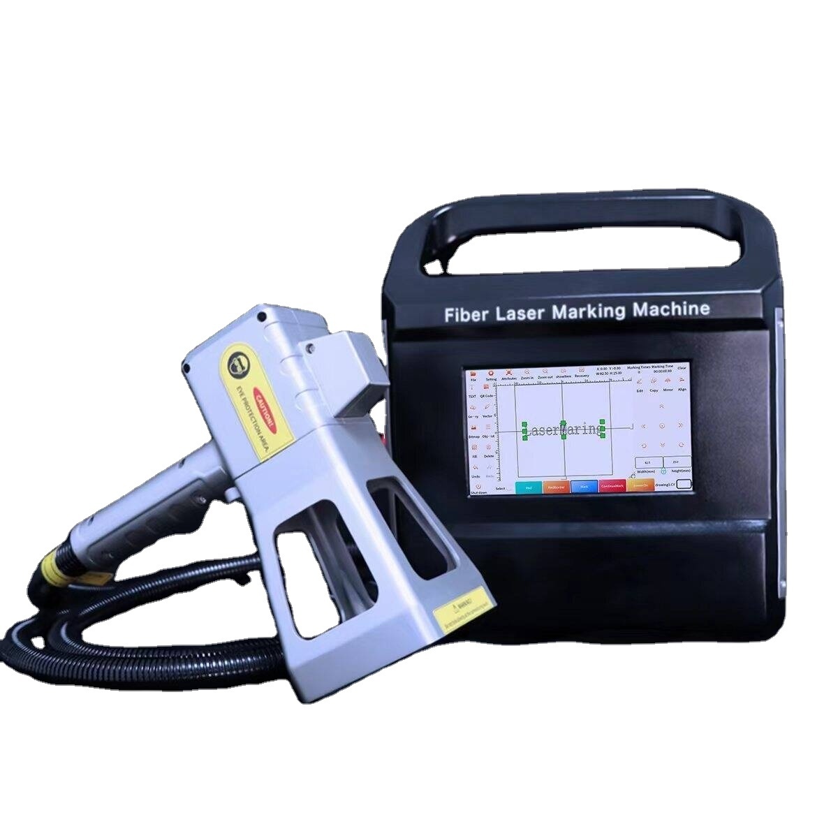 50w cordless handheld laser marking machine for metal tire rubber plastic and MDF board factory price