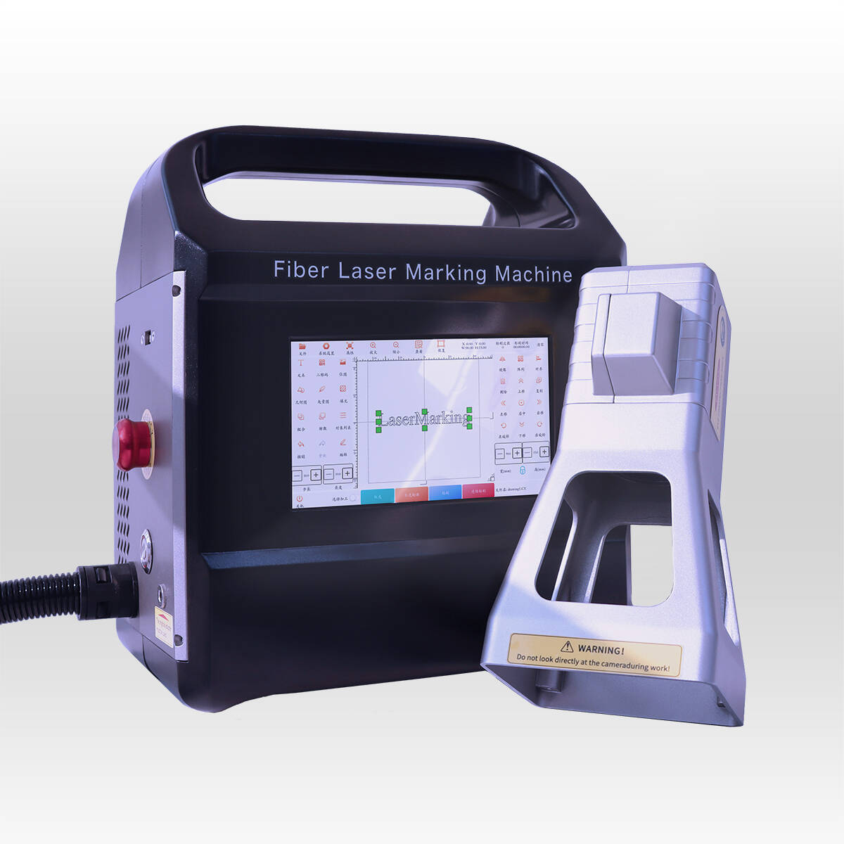 50w cordless handheld laser marking machine for metal tire rubber plastic and MDF board factory price