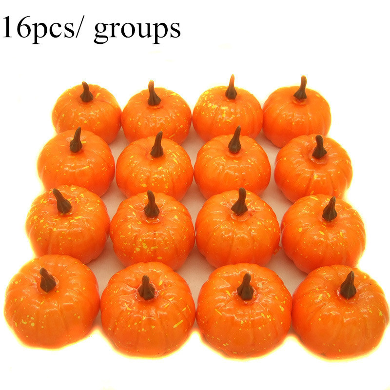 Wholesale Price Artificial Pumpkins 5.5cm Halloween Decoration Craft Large Artificial Pumpkin Foam Pumpkins