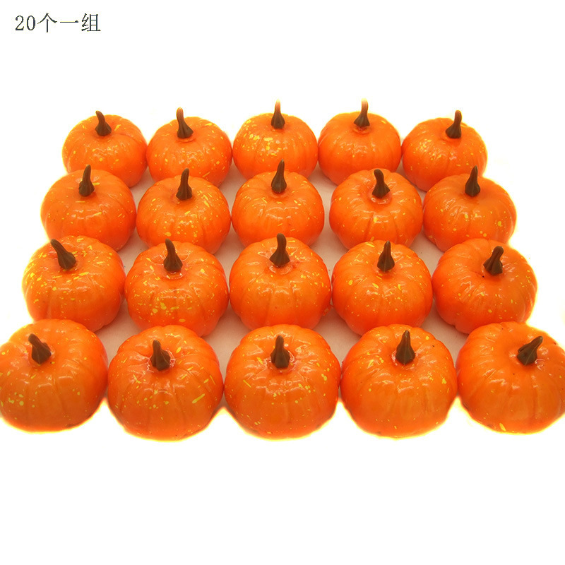 Wholesale Price Artificial Pumpkins 5.5cm Halloween Decoration Craft Large Artificial Pumpkin Foam Pumpkins