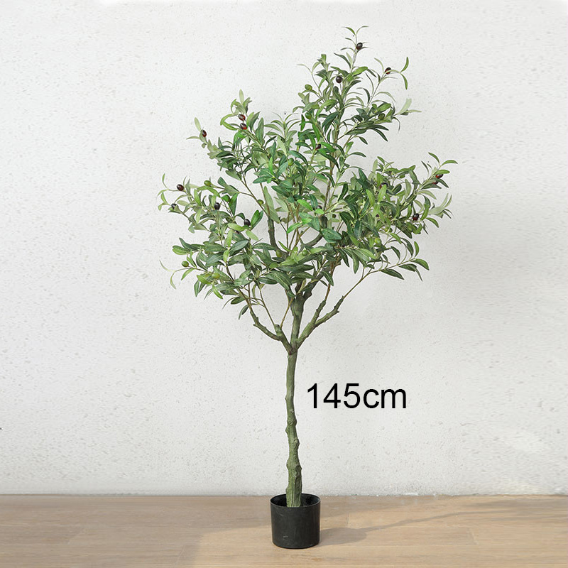 Hot Sale Artificial Trees Plastic Plant Potted olive Tree with fruit For Indoor Decoration Outdoor Decorative Bonsai