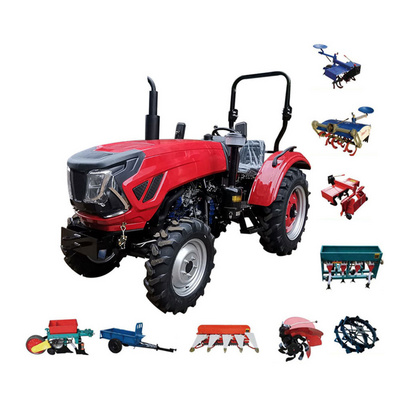 Made in China Factory Price Agricultural Equipment Farm Machinery Traktor 4X4 Mini Farm 4WD 25HP Compact Tractor