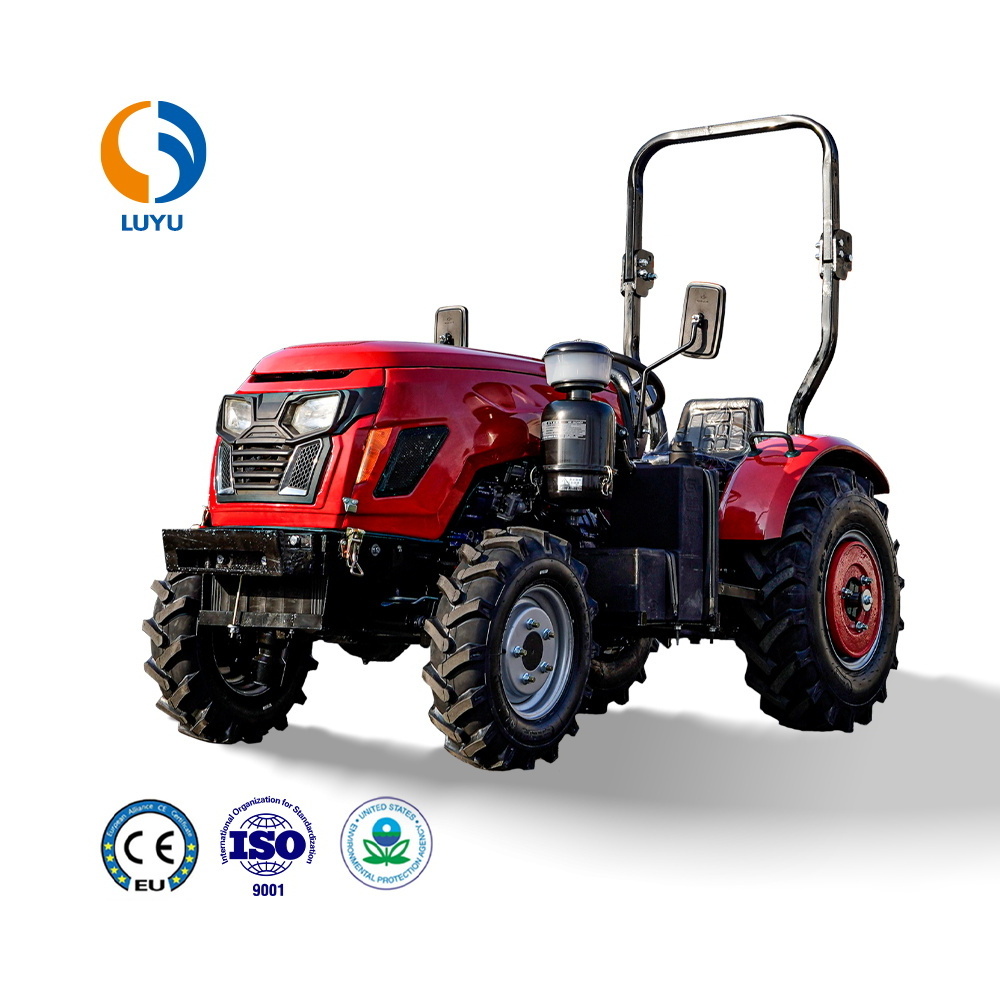 Luyu Agriculture Mini Tractor Mini Farm 4Wheel Drive Tractor 4*4 25HP 90HP Tractor Agricola with Front End Loader