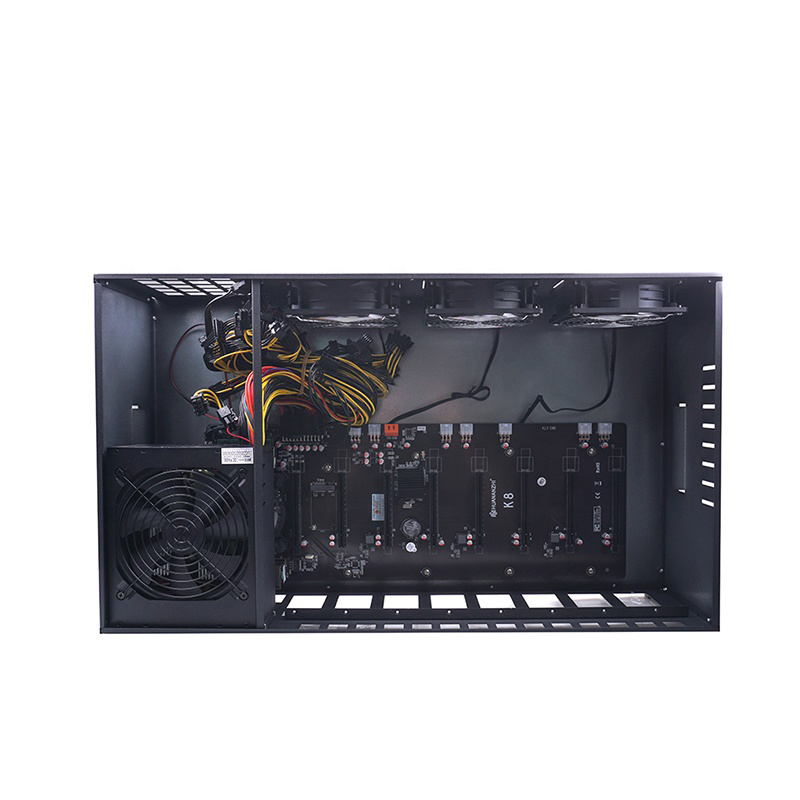 Brand new design 8 GPU Server Case Frame Rig Case B85 55mm Atx Computer Case