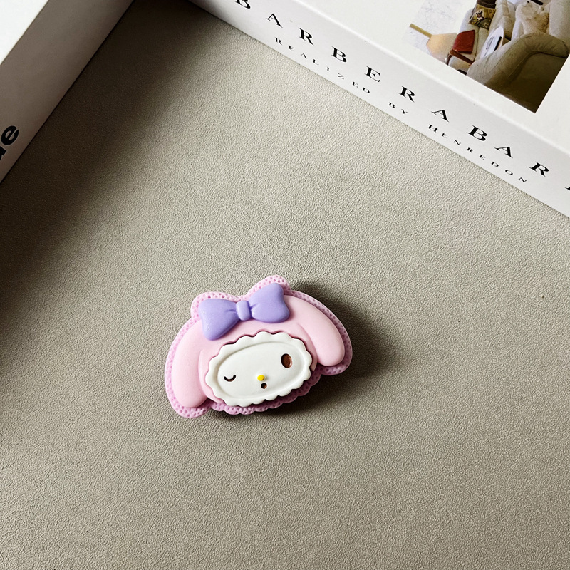 Resin Sanrio Creative Phone Case Holder KT Cute Small Holder Adhesive Phone Holder