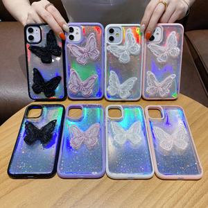 Laser Paper Phone Cover Case With Lace Butterfly Phone Cases Cases Protection For Iphone 11 12 13 Pro Xs Max Xr 8 7 6 Plus