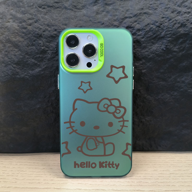 Cartoon cute HELLO KITTY Suitable for Apple 14PROMAX Phone Case 13 Color Silver Case 12 Matte IMD15 /12