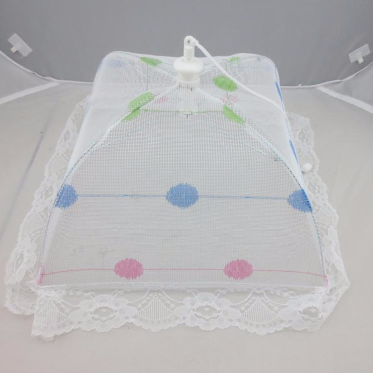 folding food cover 4 sides mesh polyester food cover Net food cover,mesh food cover,dish cover food umbrellas