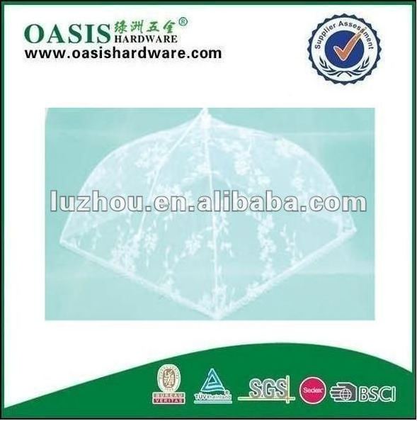 folding food cover 4 sides mesh polyester food cover Net food cover,mesh food cover,dish cover food umbrellas