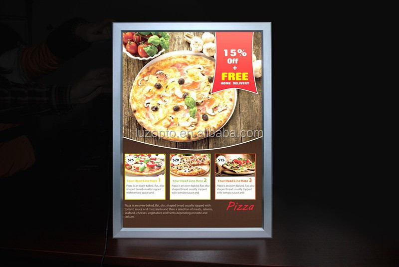 led lighting menu,light box luminous light up frame fast food menu display board real estate  advertisement led, led menu boards