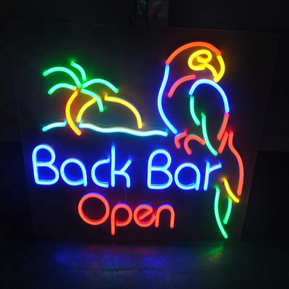 Xiamen factory custom led sign logo cafe neon sign wholesale pizza neon sign