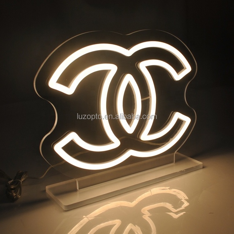 Desktop led neon happy birthday custom neon party sign 3d letter sign custom led lightning table neon lights for wedding